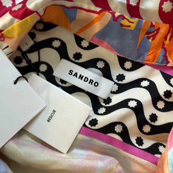 Sandro paule button front shirt - Picture 3 of 6